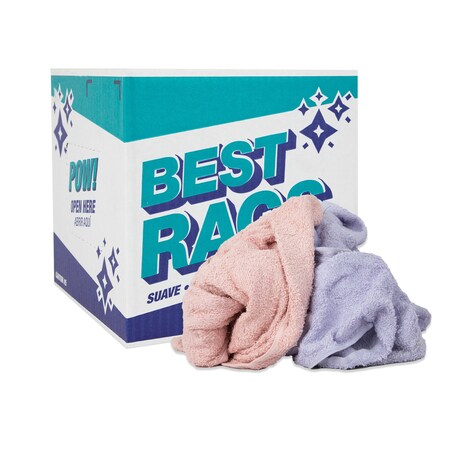 Monarch Bath Towel Size Terry Wipers - COLORED 5 lb box N-C57F-5